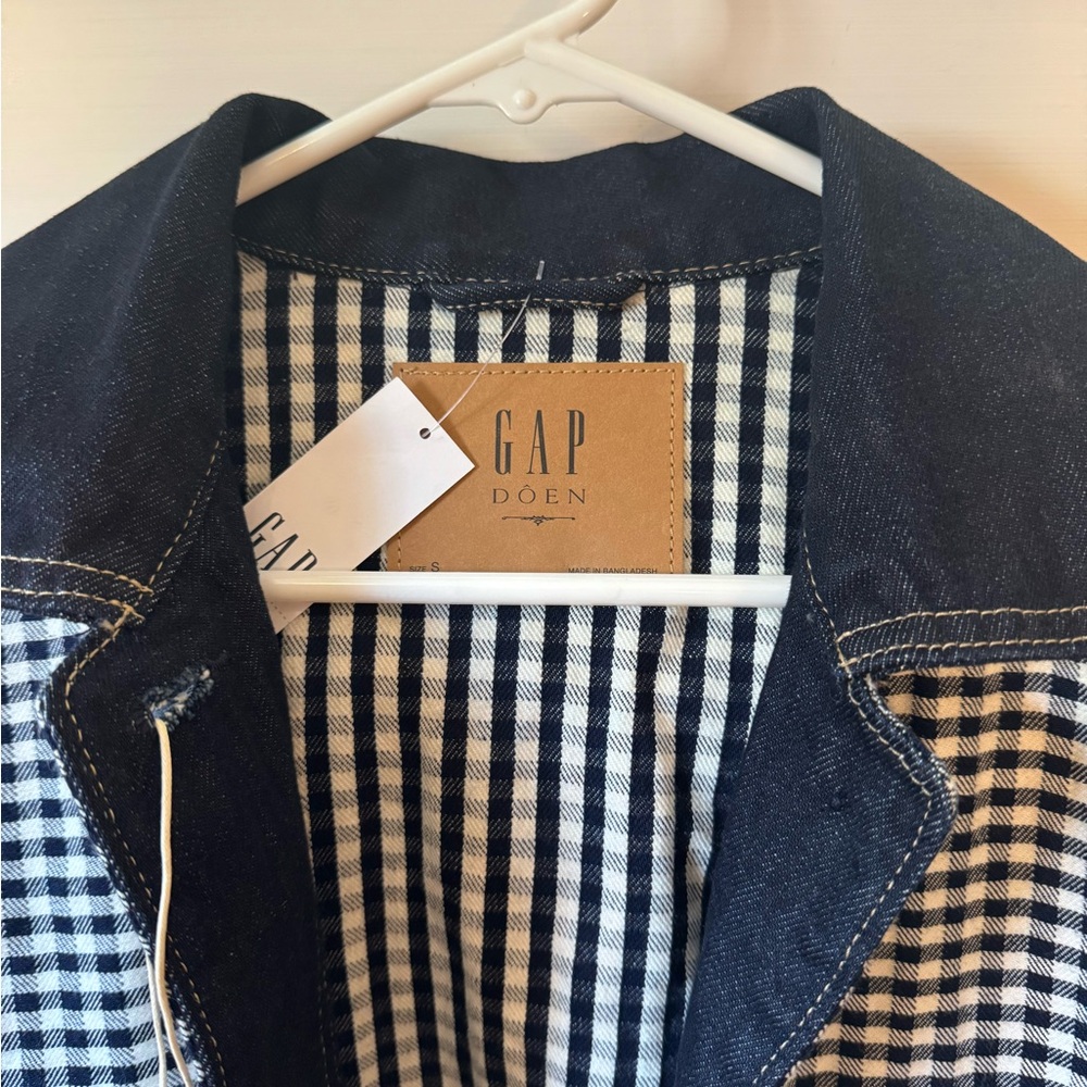 NWT Gap x Doen gingham jacket - Picture 5 of 7